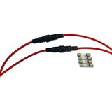 Quick Blow Glass Fuses and Inline Cable Holder Set (0.3A, 0.5A, 1A, 2A, 3A, 5A, 10A)